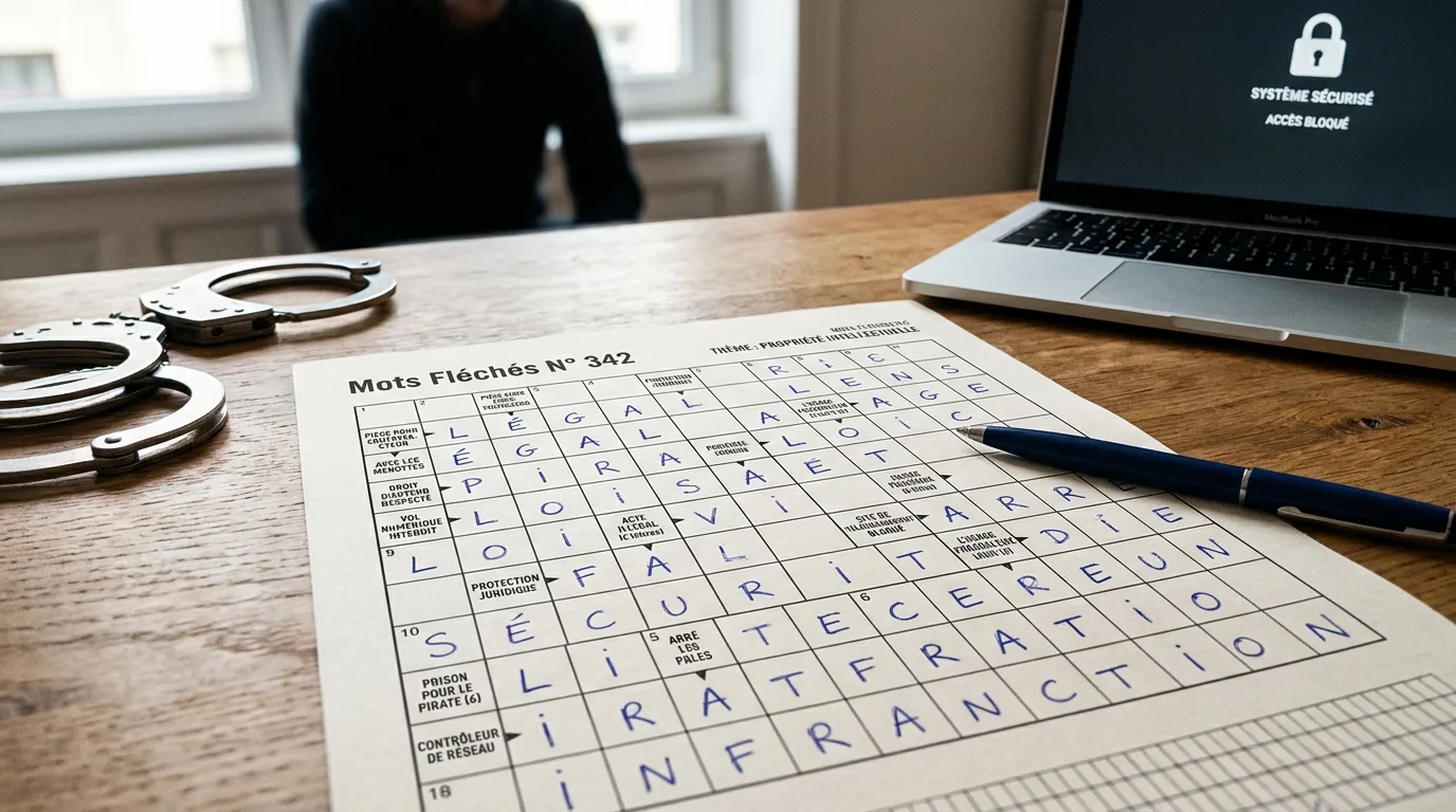 découvrez l'explication de la notion 'loi anti piratage' à travers des mots fléchés et comprenez facilement ce concept essentiel.